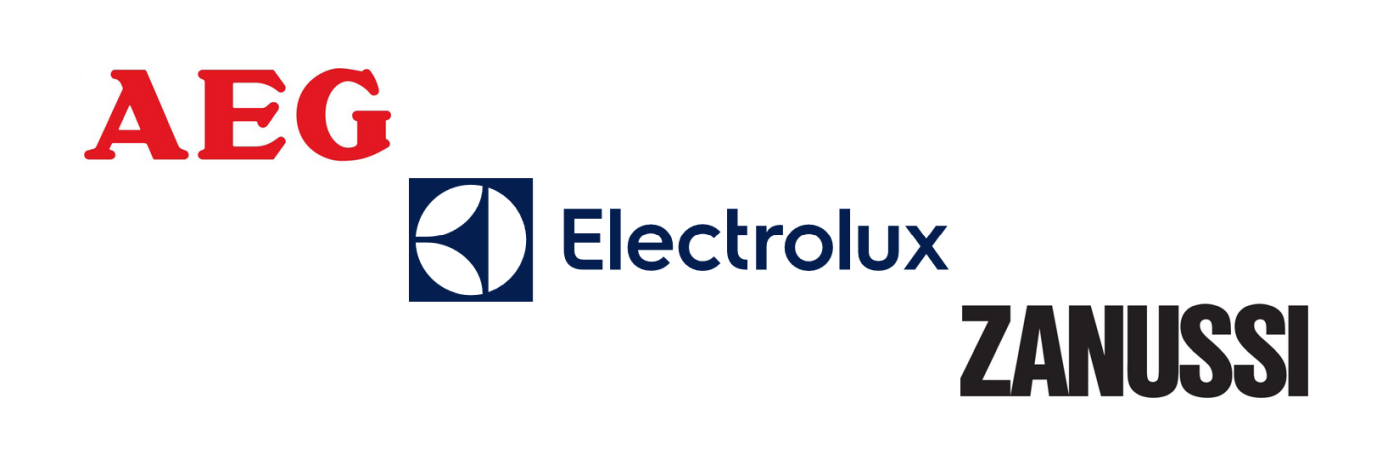 Logoti: servis AEG strojev Ljubljana in okolica, servis Electrolux strojev Ljubljana in okolica, servis ZANUSSI strojev Ljubljana in okolica